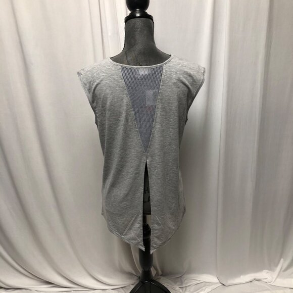 Panhandle Tank Top Size Large Heather Grey Sleeveless Mesh Back Panel NEW - Picture 4 of 8